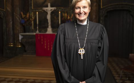 30.09.2021 - Berlin, Deutschland: Gottesdienst zur Einführung von Dr. Dagmar Pruin in der St. Marienkirche.