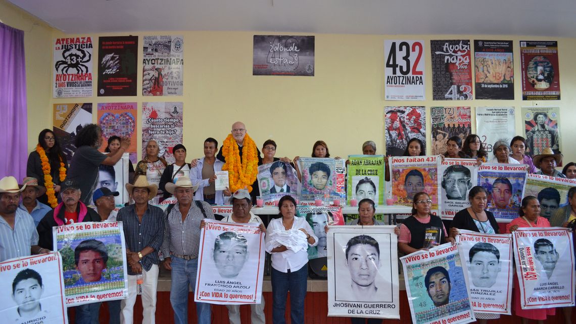Michel Forst in Ayotzinapa