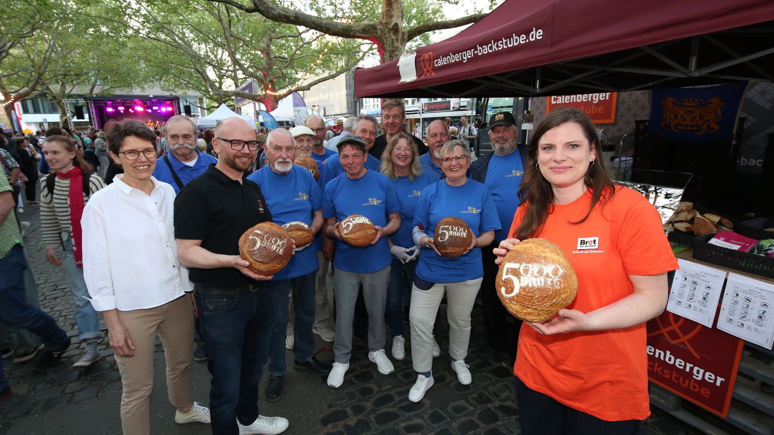 Stand der Aktion 5000 Brote auf dem Abend der Begegnung