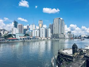 Blick auf Manila