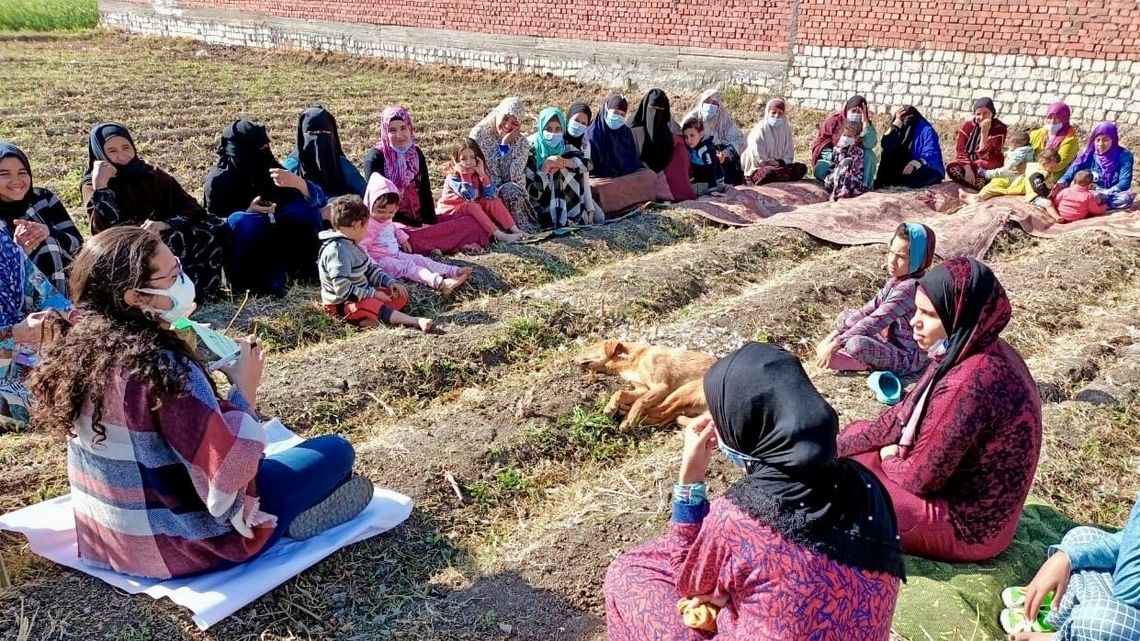 Training mit Kleinbäuerinnen in Ägypten