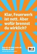Plakat Brot statt Böller
