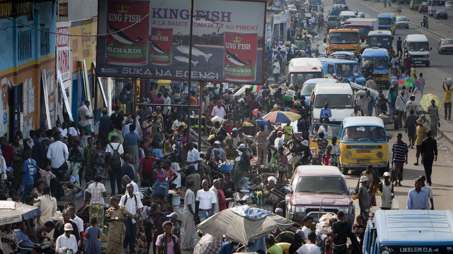Taxistand in Kinshasa / Kongo