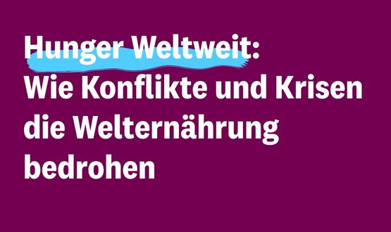 Hunger weltweit: Wie Konflikte und Krisen die Welternährung bedrohen Hunger weltweit: Wie Konflikte und Krisen die Welternährung bedrohen