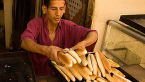 Verkauf von Weizenbrot in Ägypten