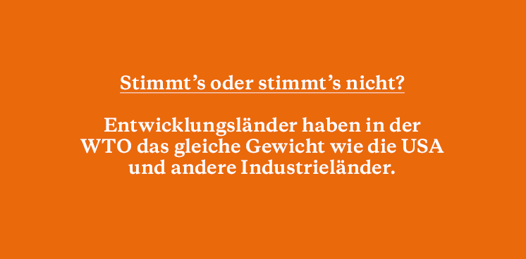 weißer Text auf orangenem Hintergrund