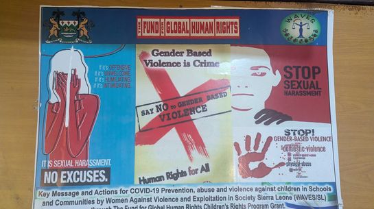 Aufklärungsposter The Fund for Global Human Rights