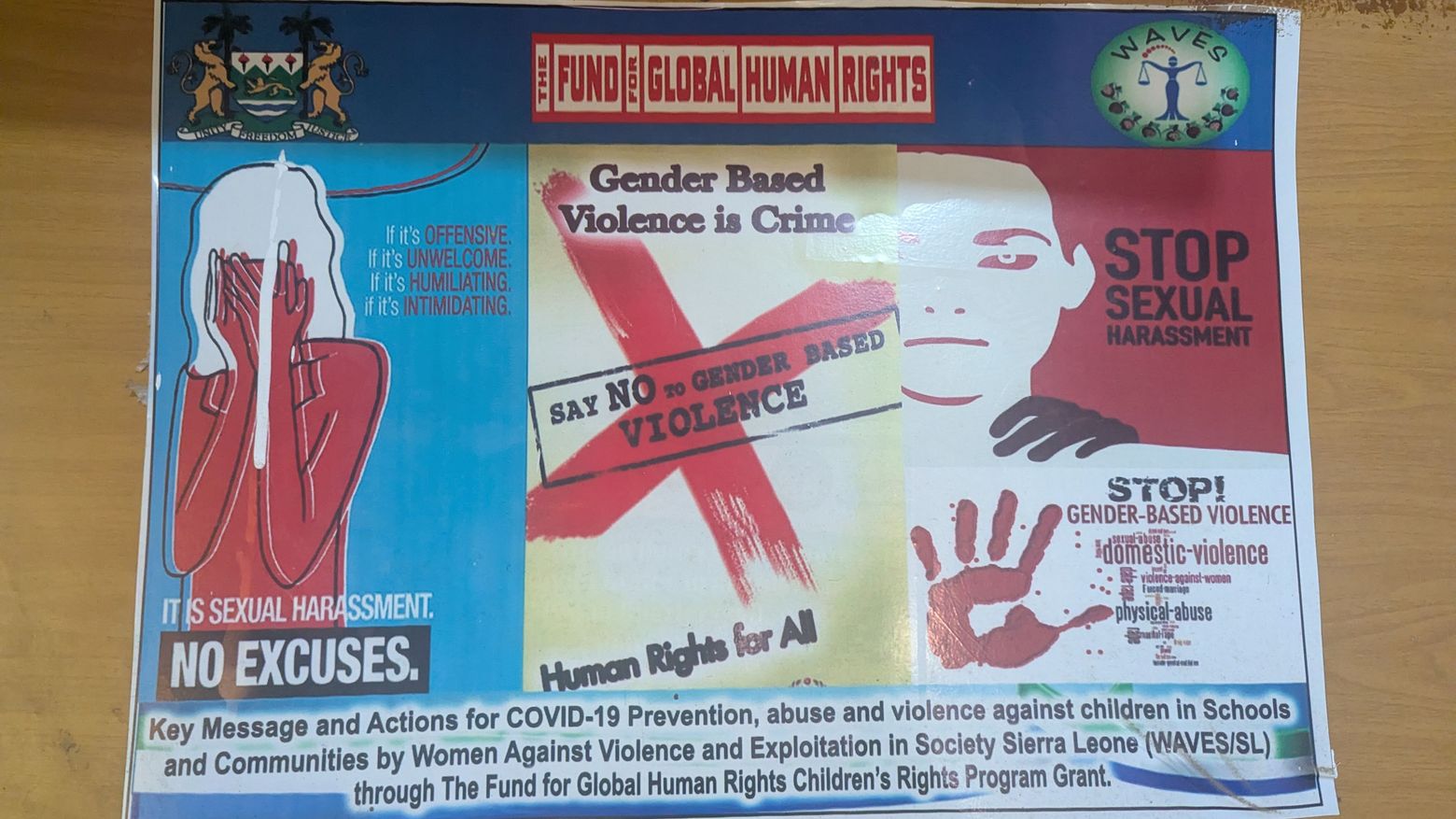 Aufklärungsposter The Fund for Global Human Rights Aufklärungsposter The Fund for Global Human Rights