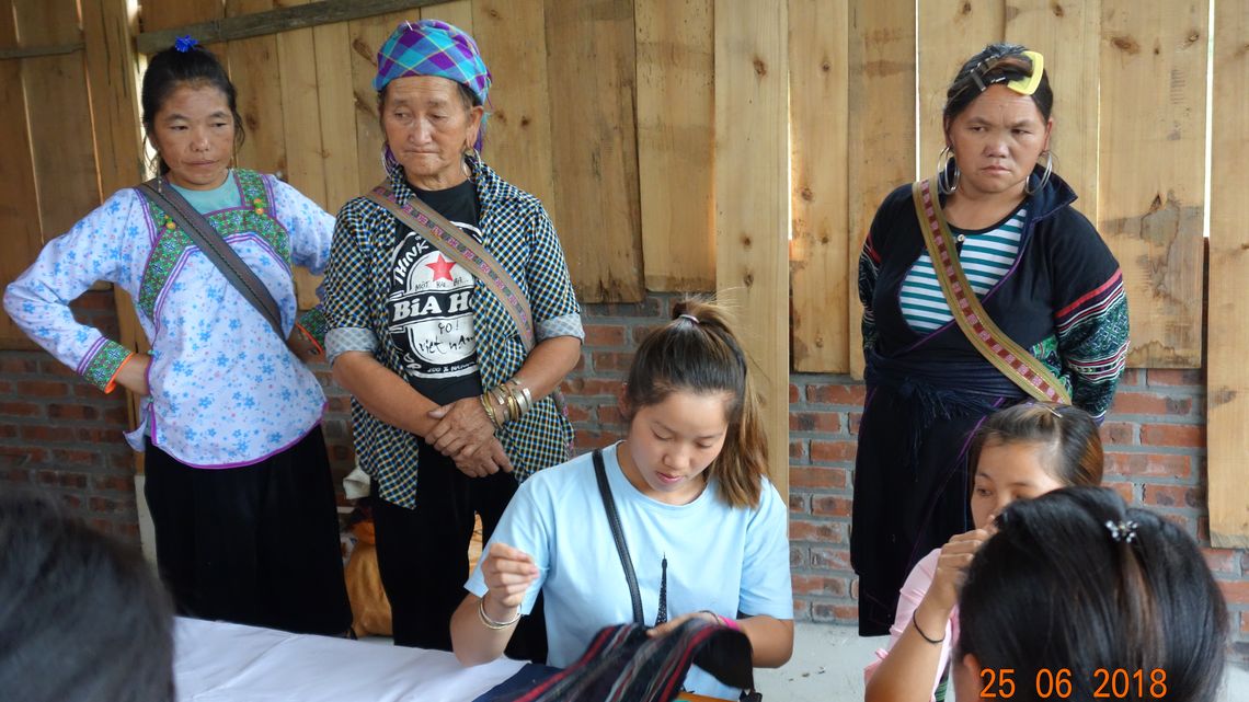 Craft Link-Workshop im Juni 2018 in Sapa im Nordwesten Vietnams