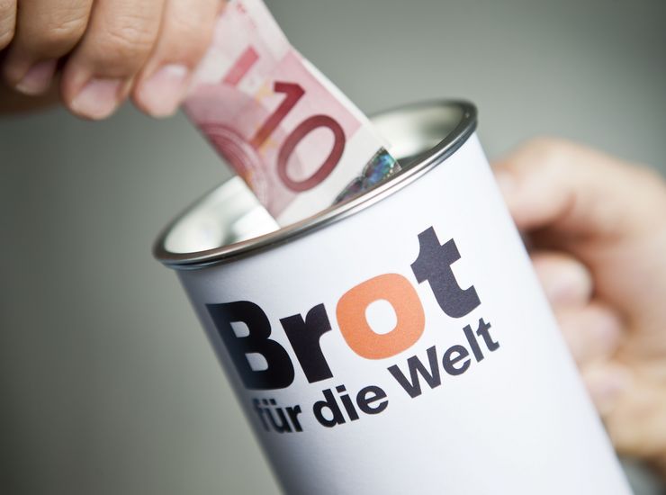Spendendose  Brot für die Welt
