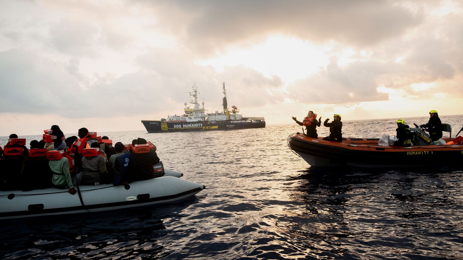 Rettungseinsatz der Humanity 1