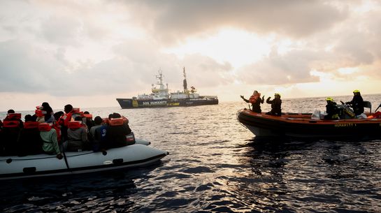 Rettungseinsatz der Humanity 1
