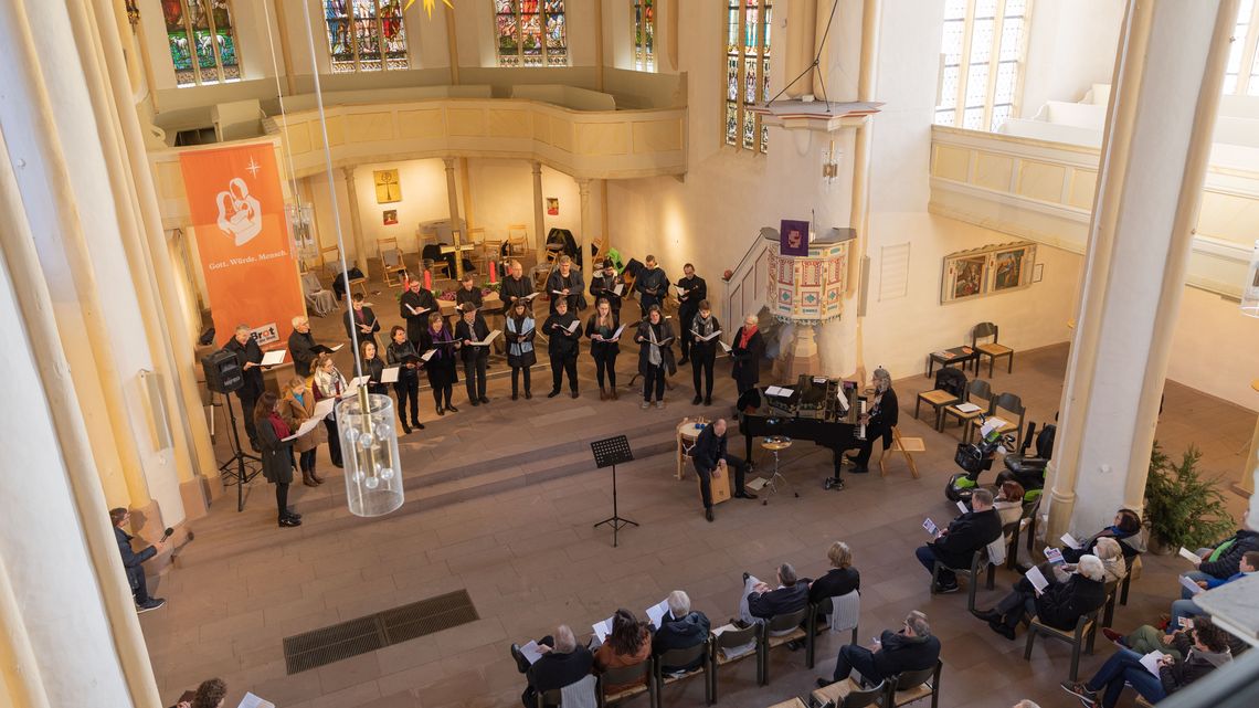 Musikalische Untermalung durch die Kantorei Eschwege