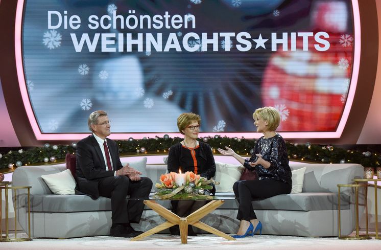 Dr. Martin Bröckelmann-Simon und Brot für die Welt-Präsidentin Cornelia Füllkrug-Weitzel mit Carmen Nebel