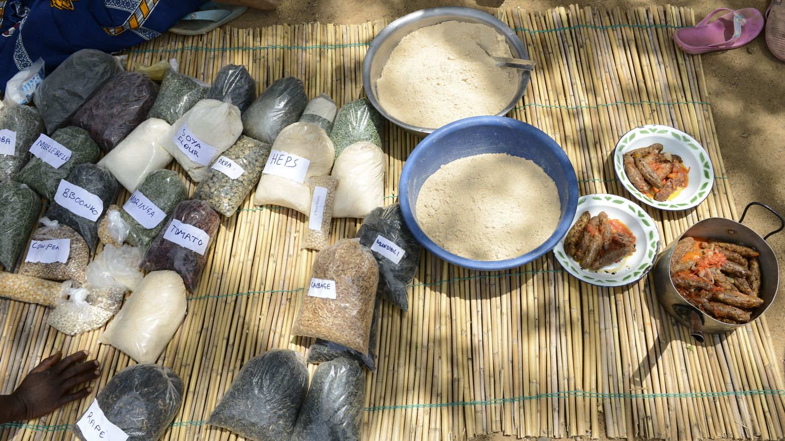 Sortenvielfalt und vegetarische Bratlinge