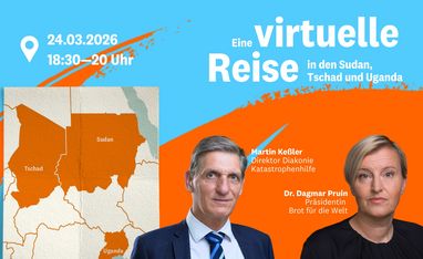 Virtuelle Reise in den Sudan,  Tschad und Uganda - Veranstaltung März 2026
