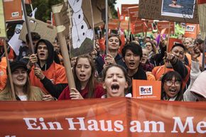 Bild von Demonstrierenden beim Klimastreik am 20.9.2019