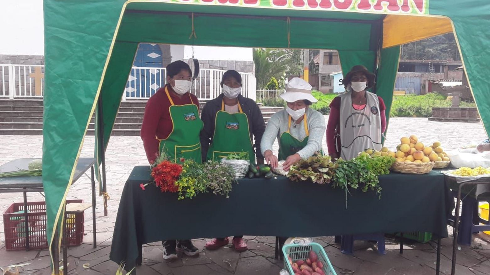 Marktstand von APPEQ in Huasao