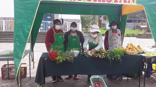 Marktstand von APPEQ in Huasao