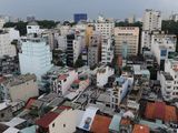 Dichte Bebauung in Ho Chi Minh Stadt, Vietnam