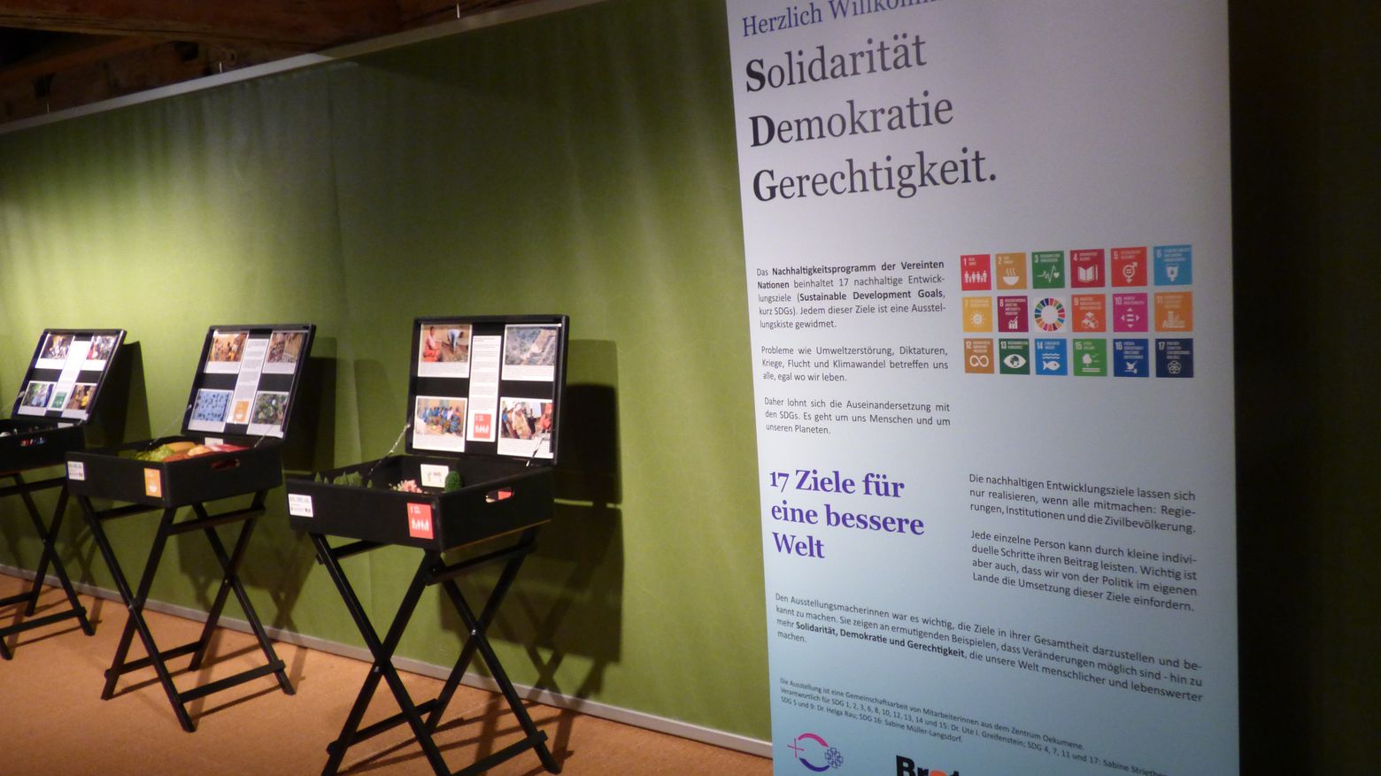 Die SDG-Ausstellung im Naturpark-Haus Oberschönenfeld