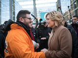 Bundeslandwirtschaftsministerin Julia Klöckner mit Antonio Andrioli