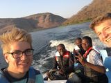 Mit dem Schulboot auf dem Kafue