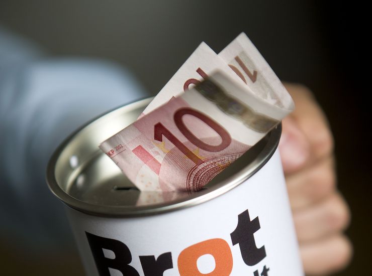 Spendendose Brot für die Welt