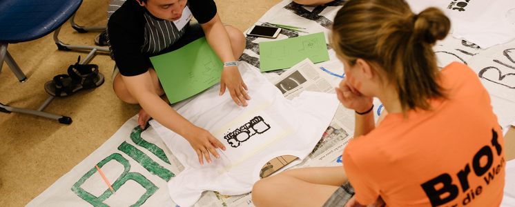 31.08.19, Weimar: Workshops zum bundesweiten Aktionstreffen Youthtopia des entwicklungspolitischen Jugendnetzwerks »Brot für die Welt Jugend«. Foto: Candy Welz