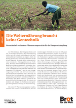 Welternährung ohne Gentechnik