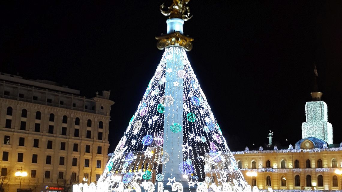 Weihnachtsbeleuchtung in Tbilisi