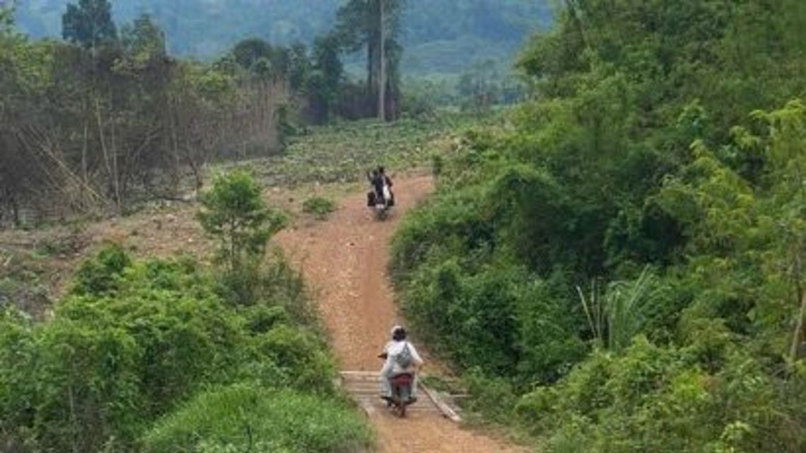 Weg zum Urwald in der CPA an der Grenze zu Laos