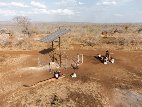 Solarbetriebene Pumpe 
