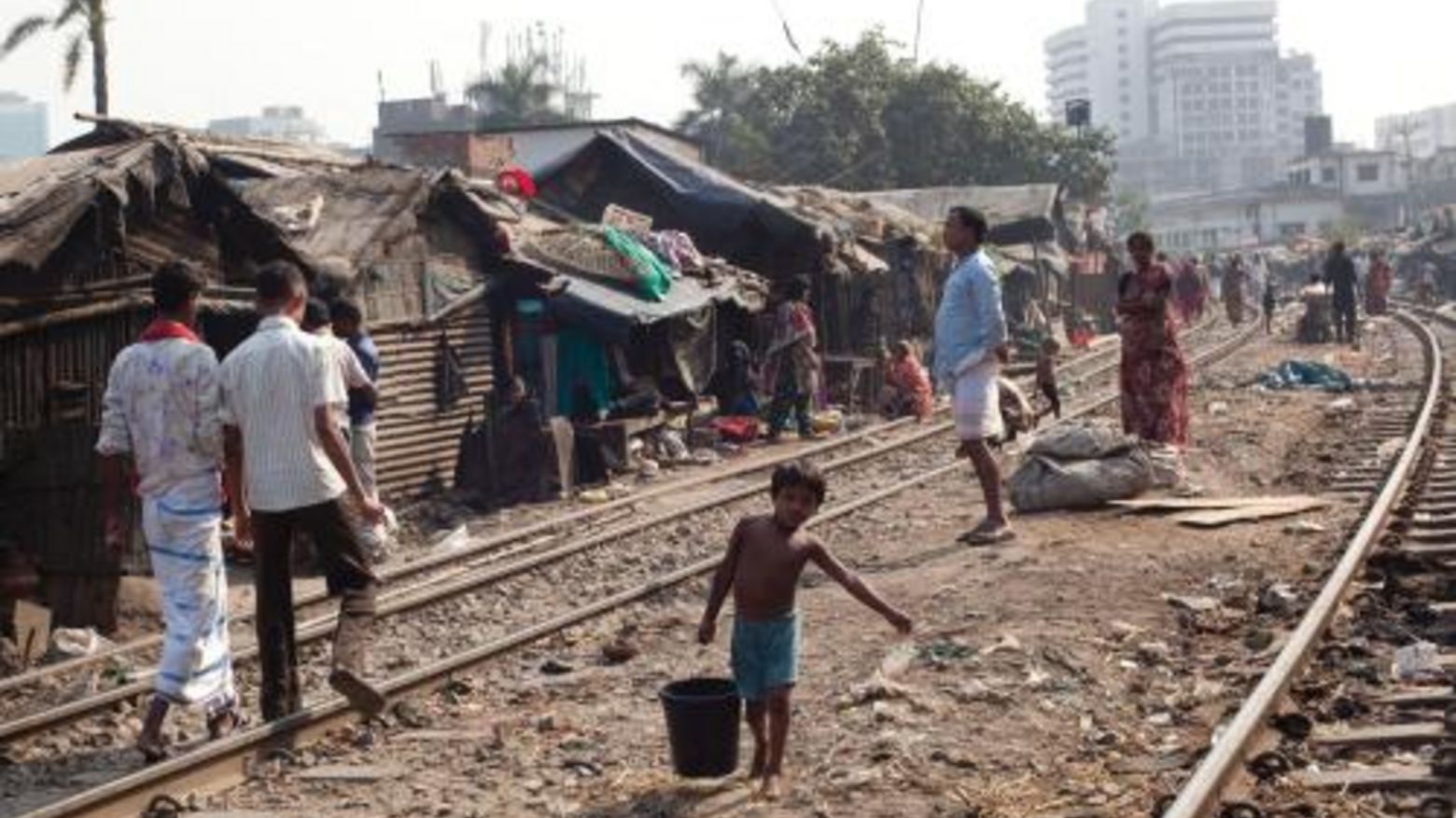 Slum in Dhaka, Bangladesch