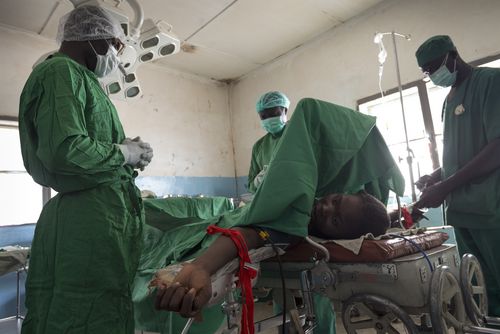 Das Distrikt-Krankenhaus Koyom. Das Distrikt-Krankenhaus Koyom.