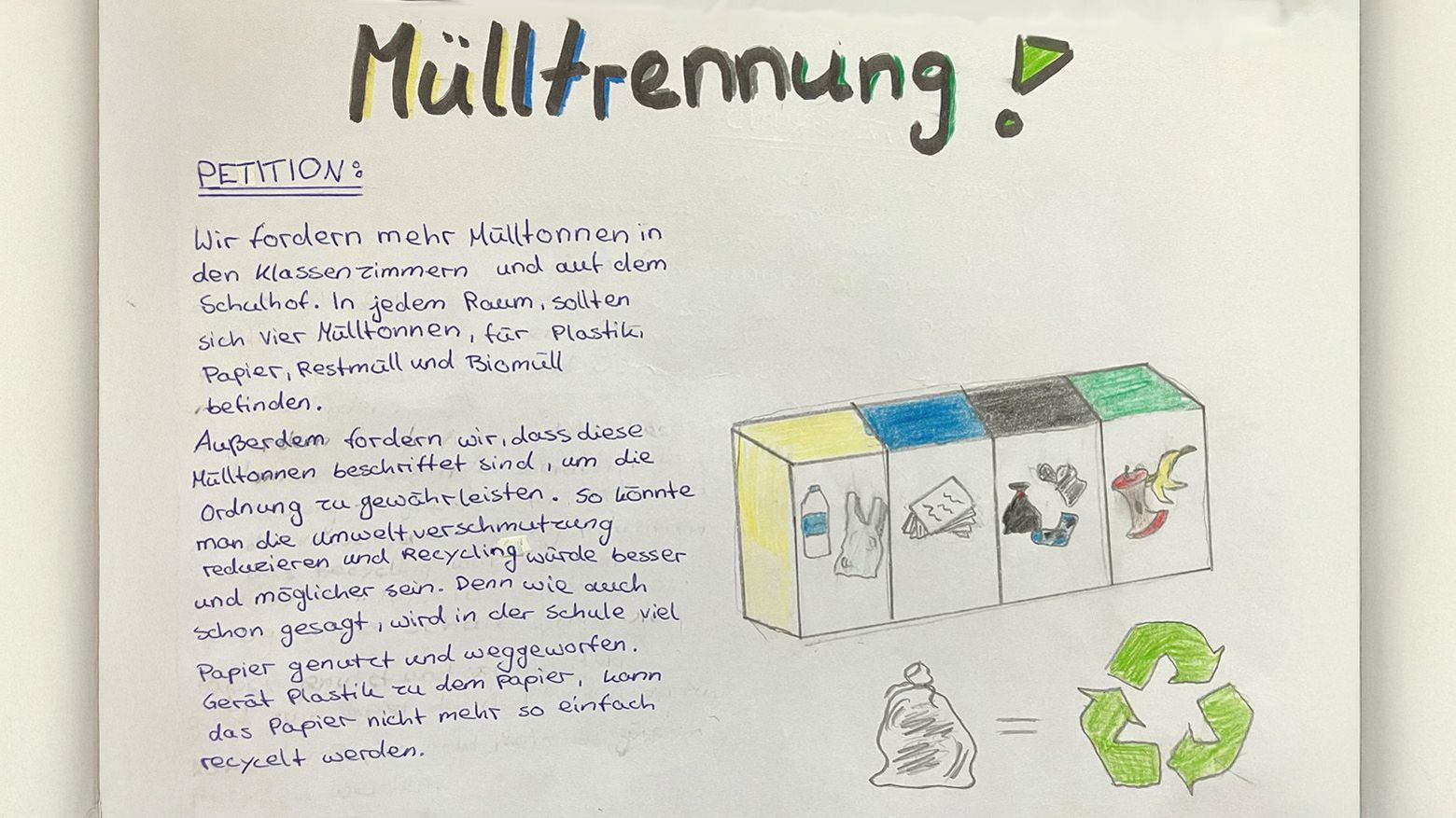 Petition für Mülltrennung