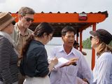 Im Gespräch mit den lokalen Behörden im Mekong Delta zum Klimawandel