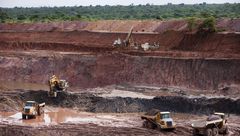 Kupfermine der Mopani Copper Mines . Im Bild ist der Teil der Mine zu sehen, in dem das Kupfer oberirdisch abgebaut wird. Kitwe, Sambia .10.12.2010 . Copyright: Thomas Trutschel/ picture alliance/photothek