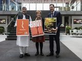 Bundesentwicklungsminister Dr. Gerd Müller, Friedensnobelpreisträger und Brot-für-die-Welt-Partner Kailash Satyarthi, Dr. h.c. Cornelia Füllkrug-Weitzel, Präsidentin Brot für die Welt