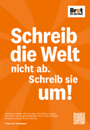 Plakat Schreib die Welt nicht ab