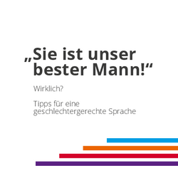 Die neue Broschüre als Download. geschlechtergerechte Sprache