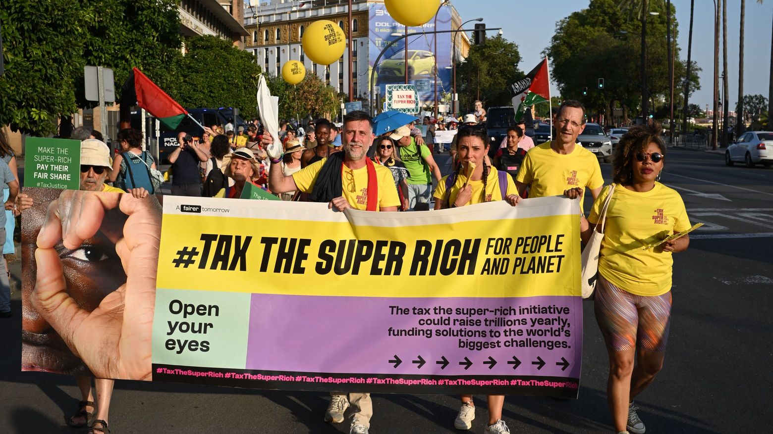 Die Zivilgesellschaft fordert die Besteuerung von Superreichen während der Vierten Internationalen Konferenz zur Entwicklungsfinanzierung in Sevilla