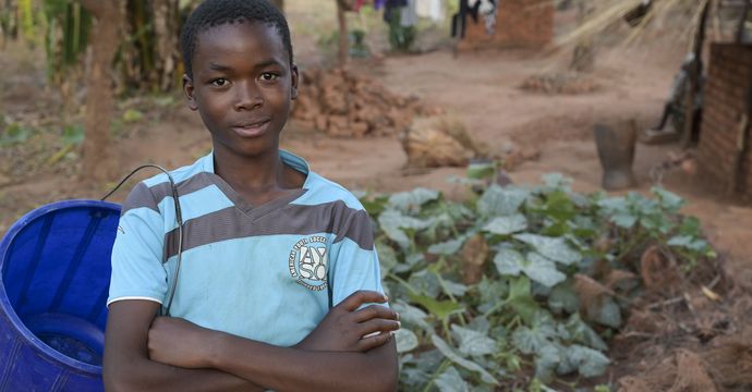 Junge in Malawi