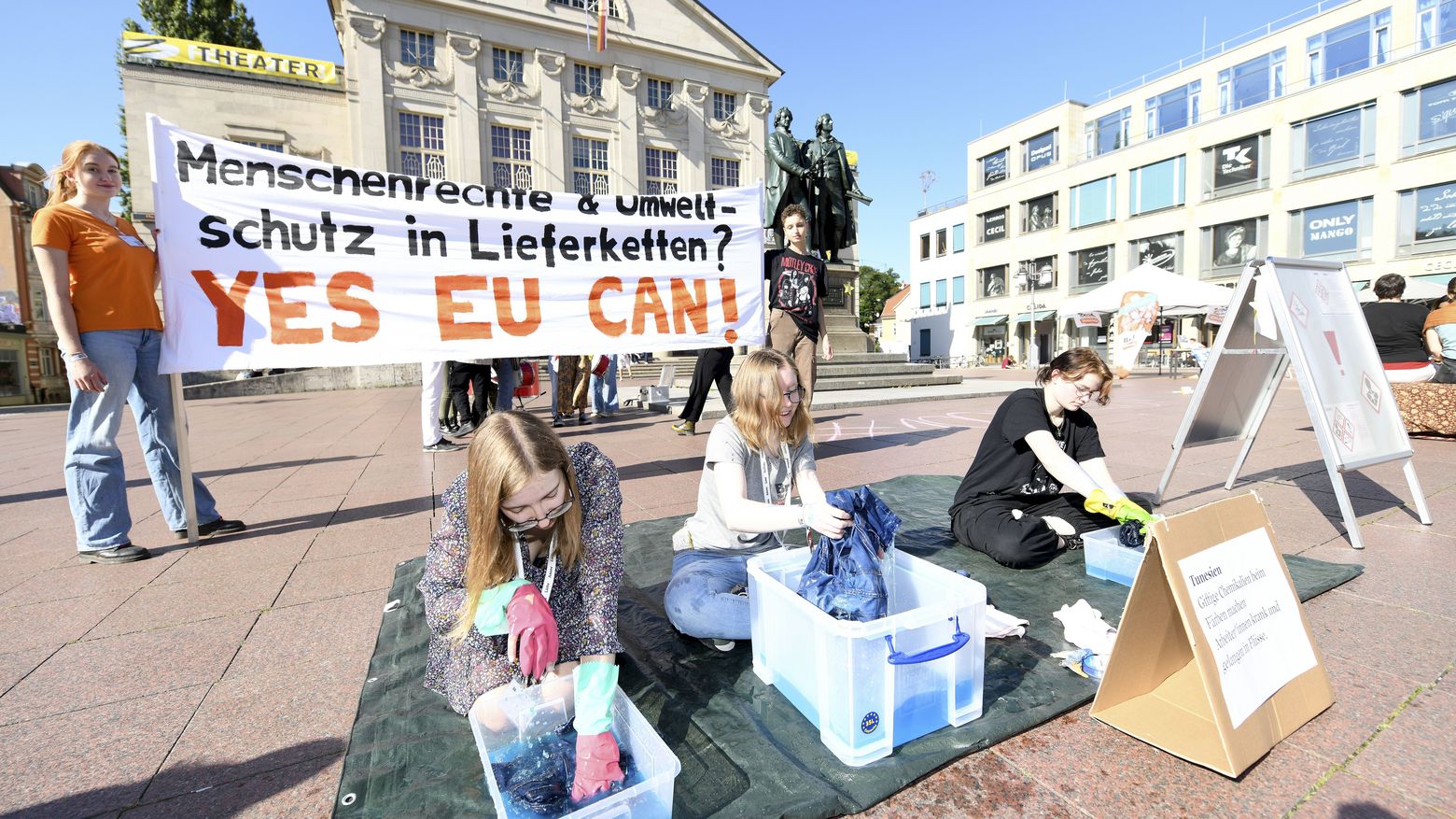 Protest Lieferkettengesetz