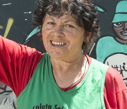 Protestierende Frau