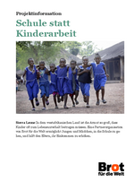 Projektinformation Sierra Leone