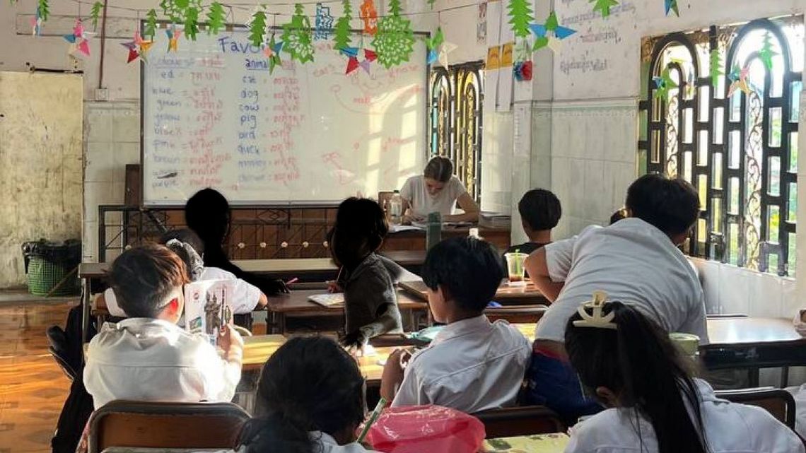 Ein Klassenraum des YMCA