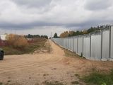 Neu errichtete Grenzanlage bei Kuźnica