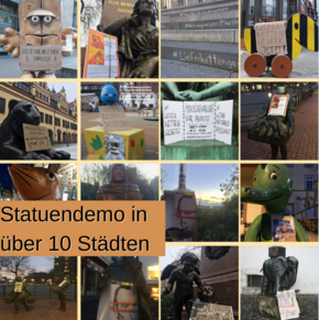 Statuendemos in über 10 Städten