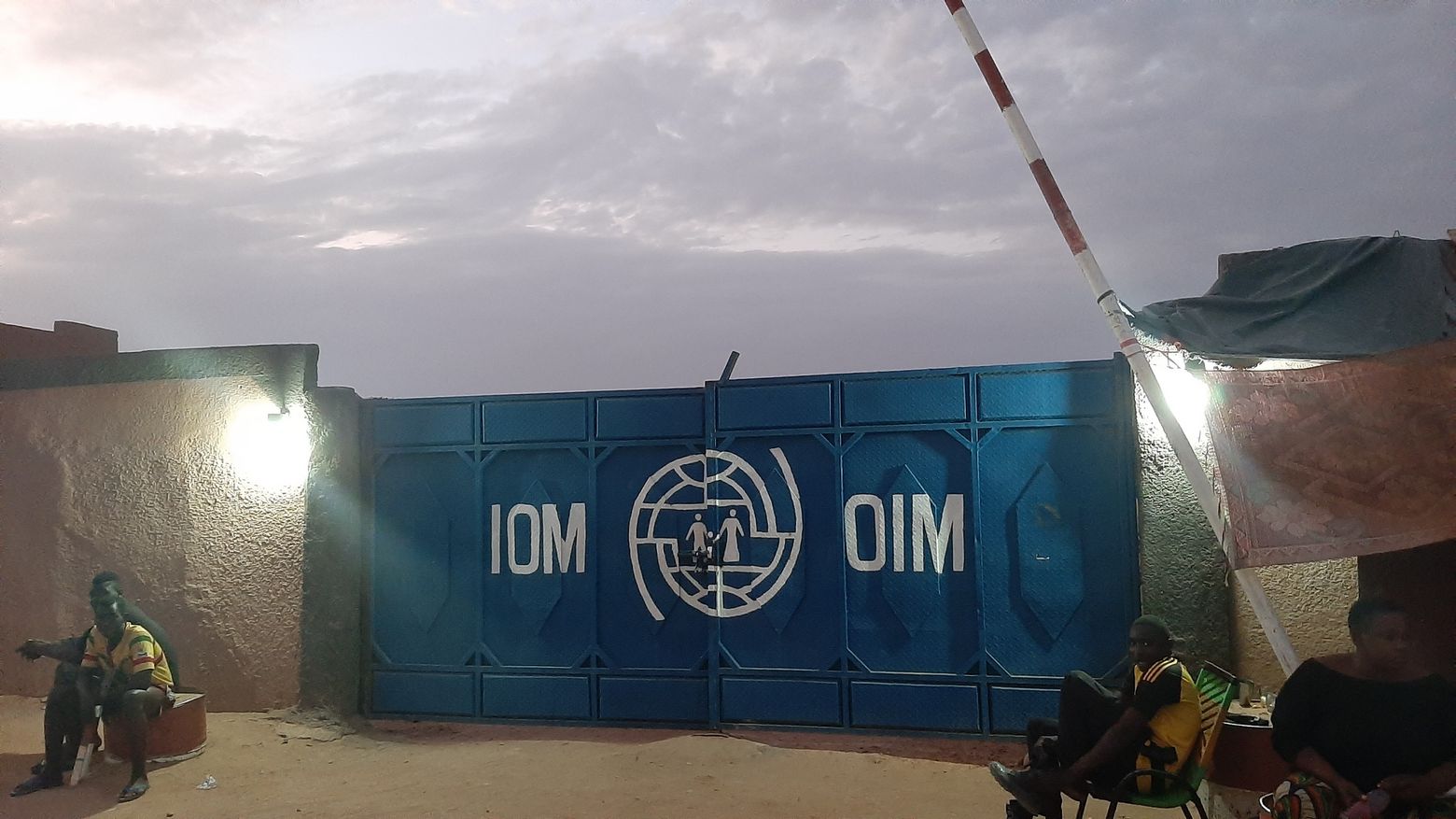 Eingang des Transitzentrum der IOM in Agadez